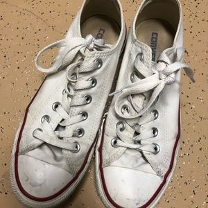 White low top Converse
